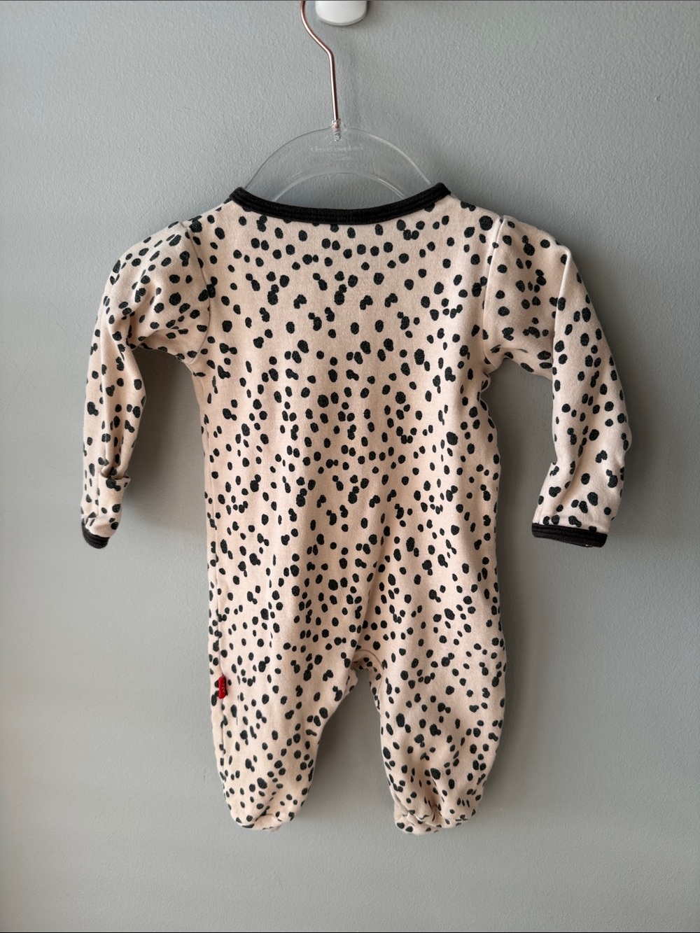Magnetic Me Spotted Footie Pajamas - Picture 6 of 8